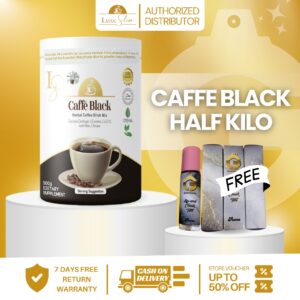 LUXE SLIM CAFFE BLACK 500g (1/2 kilo)